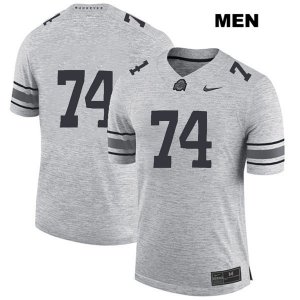 Men's NCAA Ohio State Buckeyes Max Wray #74 College Stitched No Name Authentic Nike Gray Football Jersey PM20O62RP